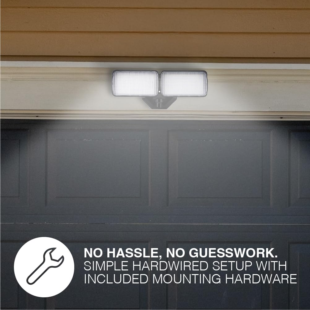 Sylvania 18W Security LED Light with Motion Sensor, Hardwired, 2000 LMS, Wet Rated, 5000K, Daylight - 1 Pack (66476) - Image 9