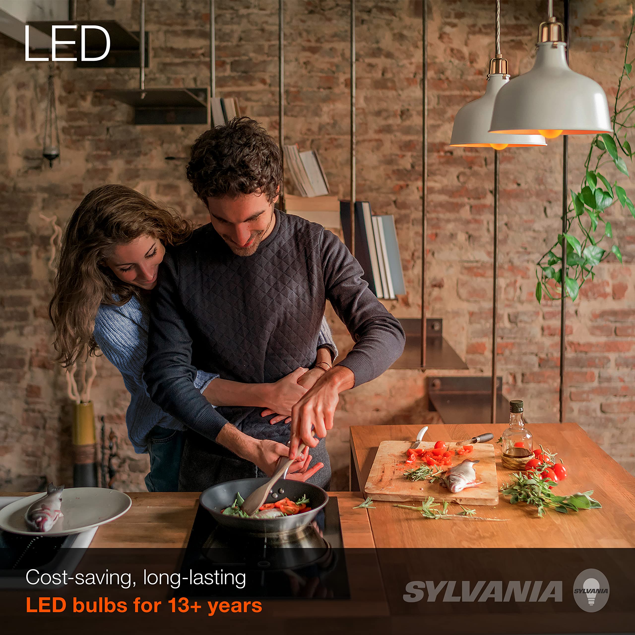 Sylvania LED Vintage A19 Light Bulb, 60W Equivalent Efficient 6.5W, 13 Year, Dimmable, 650 Lumens, Amber Glow - 1 Pack (75349) - Image 6