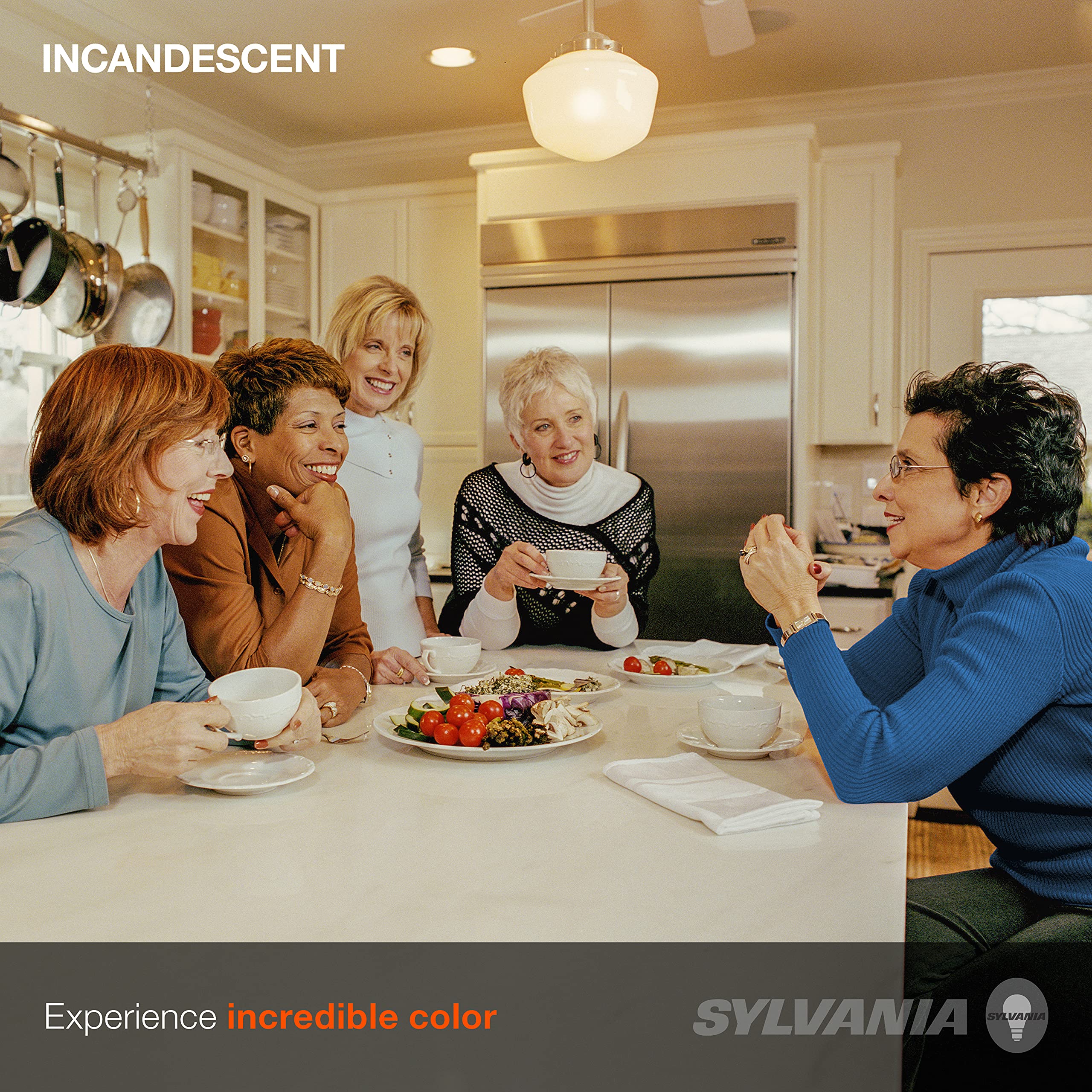 Sylvania Incandescent Double Life Décor Globe Light Bulb, 40W, G25, Medium Base, 265 Lumens, Frosted, 2850K, Soft White - 3 Pack (15345) - Image 3