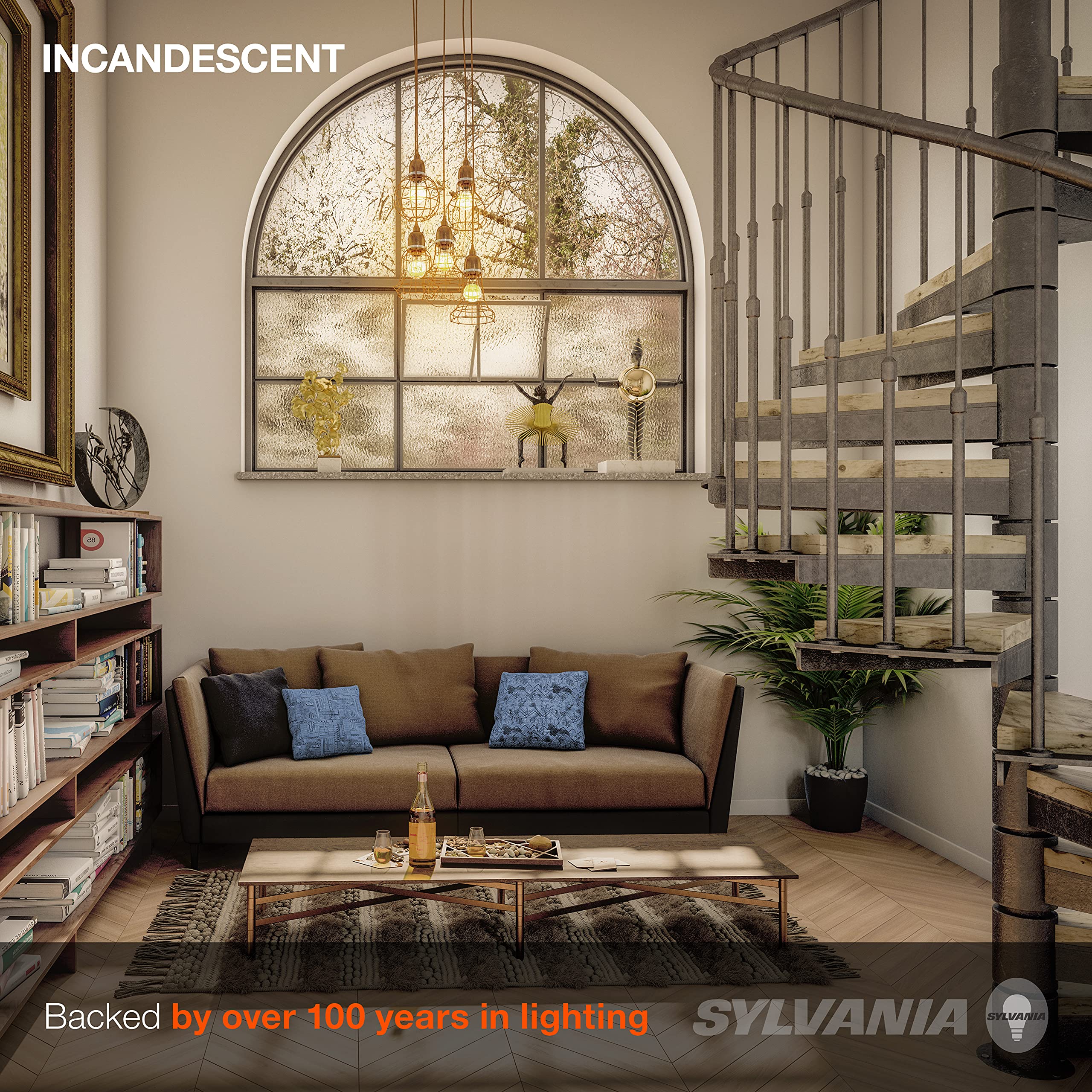 Sylvania Incandescent Double Life Décor Globe Light Bulb, 40W, G25, Medium Base, 265 Lumens, Frosted, 2850K, Soft White - 3 Pack (15345) - Image 5