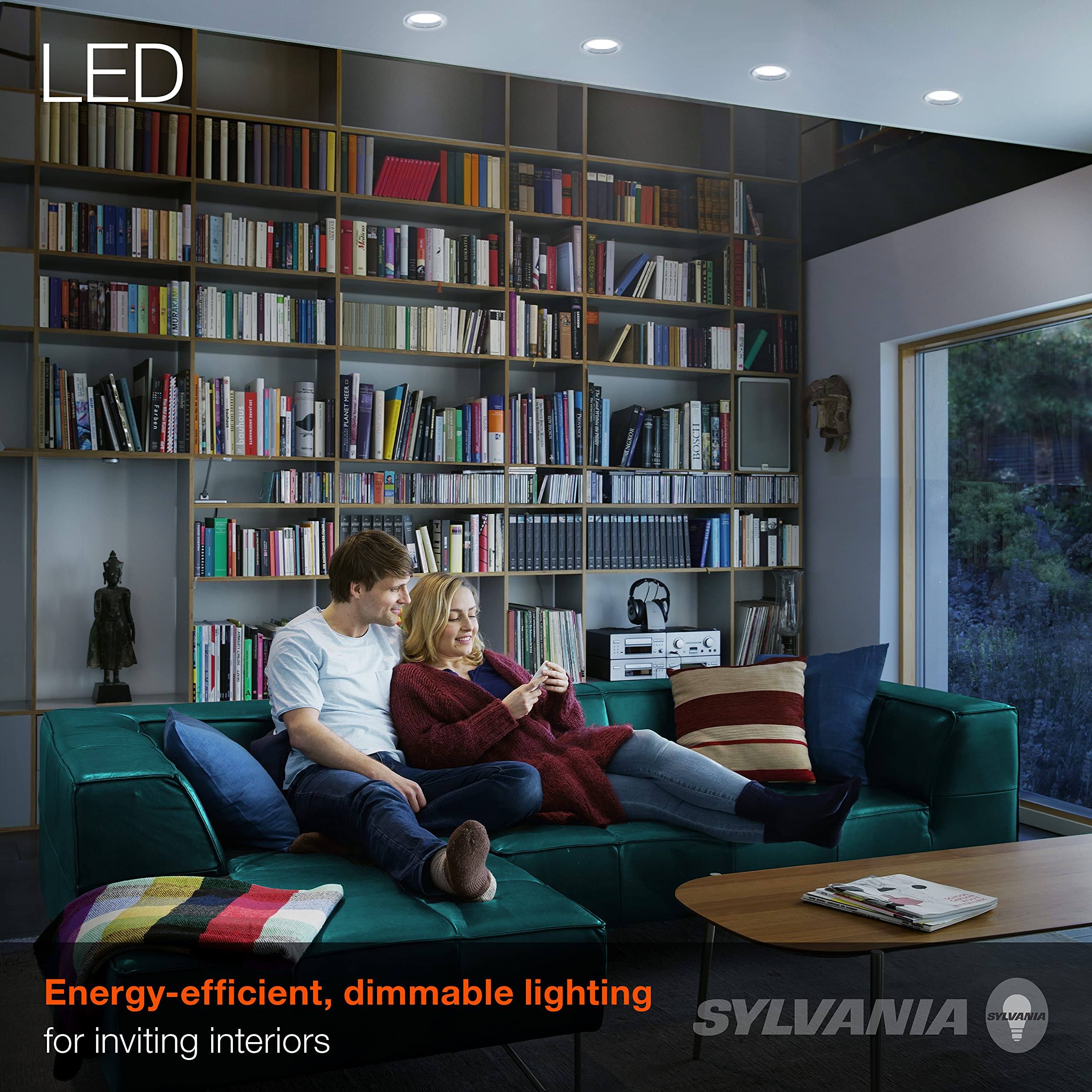Sylvania LED Flood PAR38 Light Bulb, 90W Equivalent, Efficient 13W, 10 Year, 1175 Lumens, Medium Base, Dimmable, 5000K, Daylight - 2 Pack (79736) - Image 5