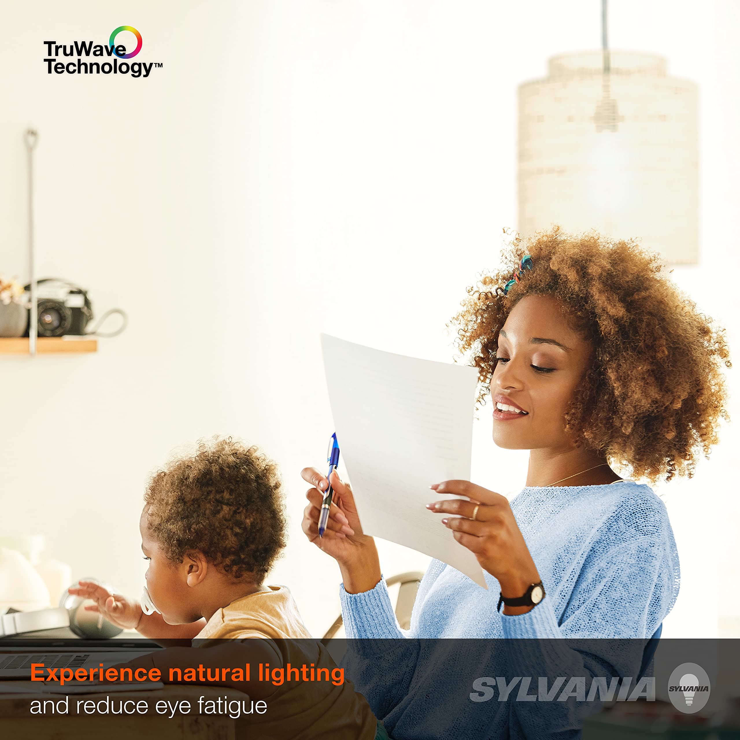 Sylvania LED TruWave A21 Light Bulb, 100W Equivalent, Efficient 15W, Medium Base, Dimmable, Frosted, 2700K, Soft White - 6 Pack (40810) - Image 4