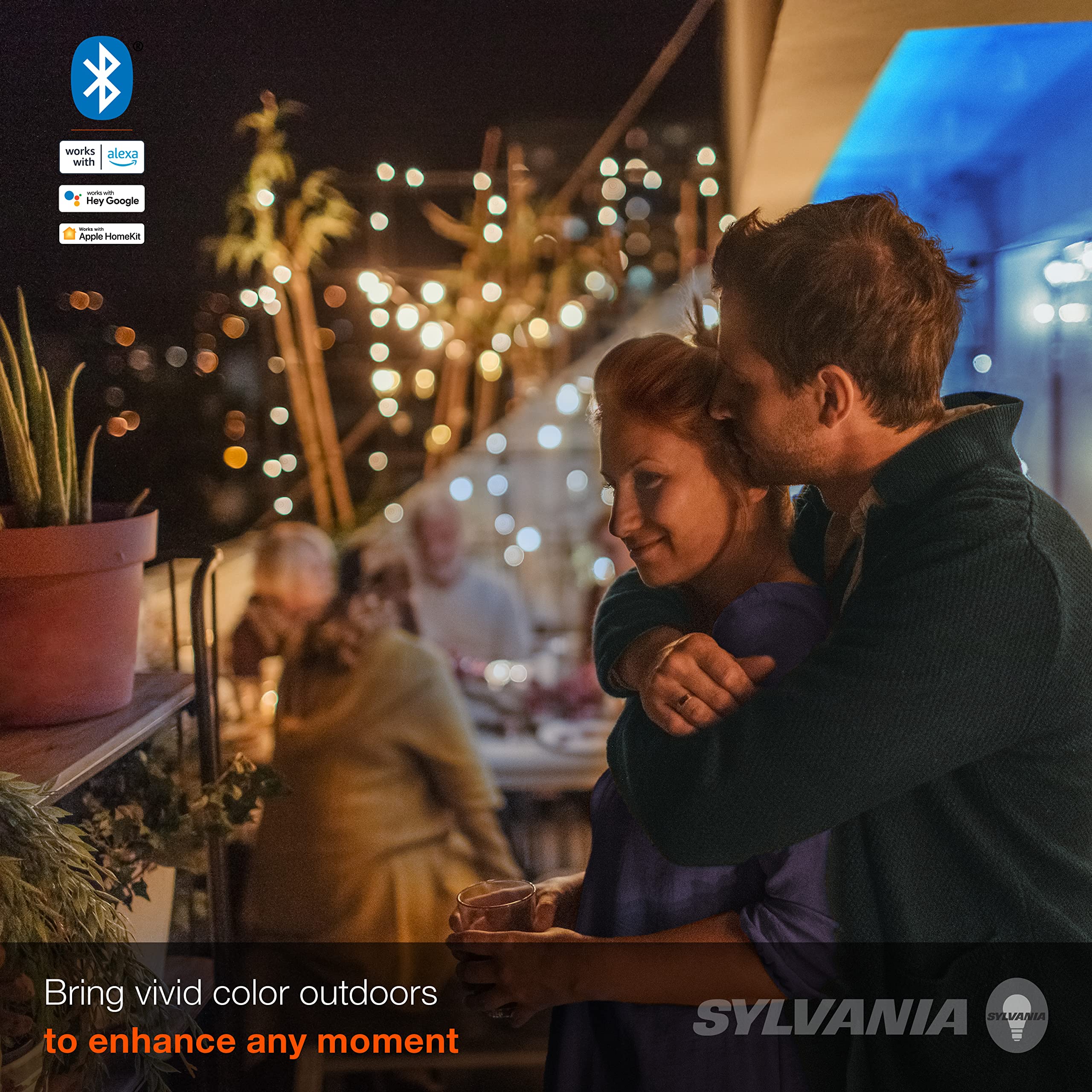 SYLVANIA Smart 16.4 ft Bluetooth Mesh LED Flex Light Strip Outdoor Starter Kit for Alexa/Google/Apple HomeKit, RGBTW Full Color, Dimmable, Accessories Included, Outdoor Rated - 1 Pack (75777) - Image 4