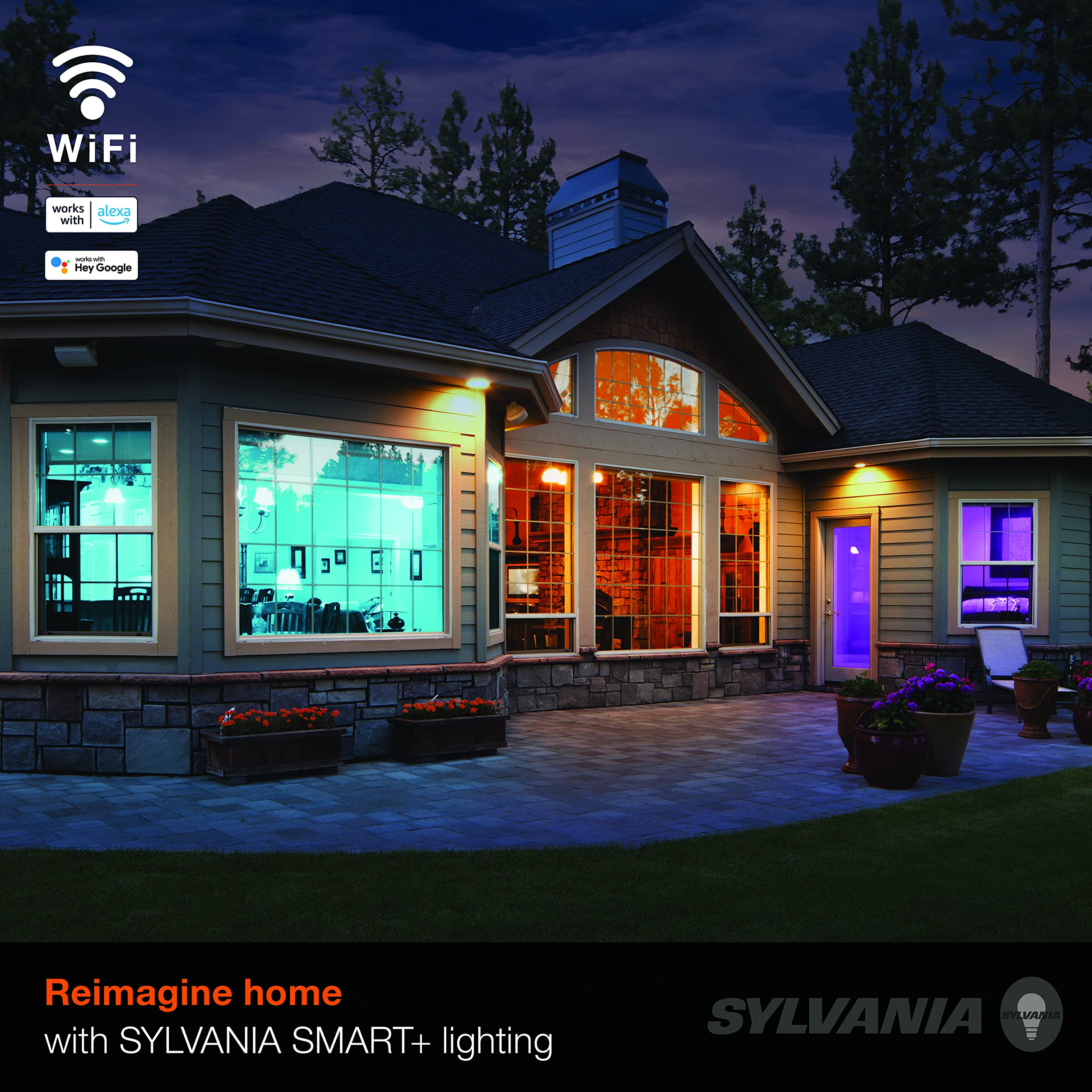 SYLVANIA Smart LED WiFi Full Color Light Strip, 6.5 ft, Dimmable, Compatible with Alexa and Google Home Only - 1 Pack (75704) - Image 6