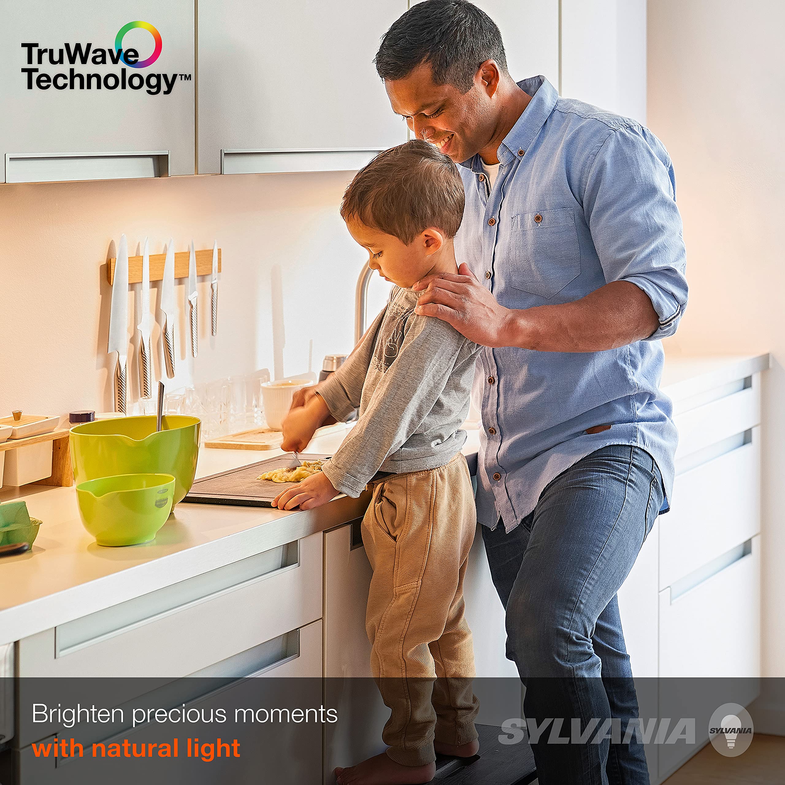 Sylvania TruWave Natural Series 3-Way Selectable 12" LED Under Cabinet Light Starter Kit, Soft / Cool / Daylight, Hardwire - 1 Pack - Image 4